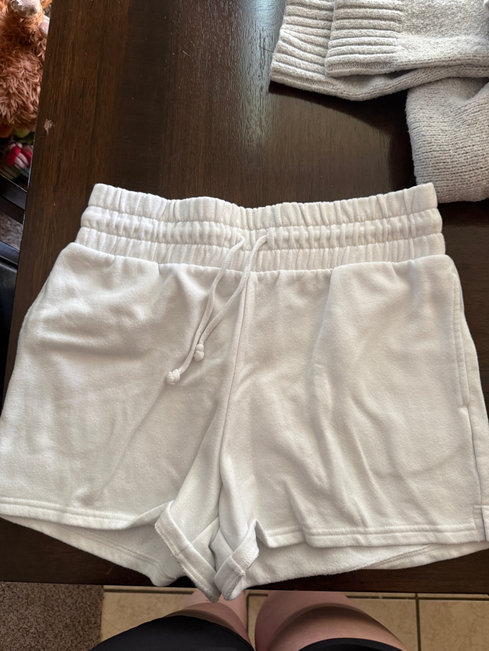 wild fable White Fleece Lounge Shorts